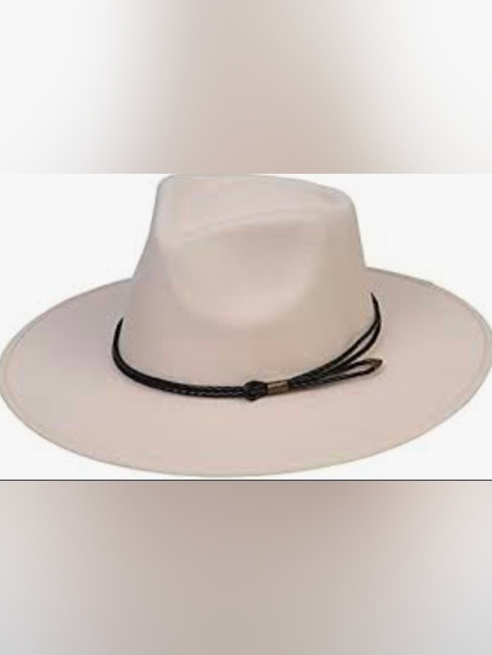 JK Home Wool Felt Panama Wide Brim Fedora